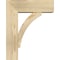 Ekena Millwork Thorton Block Rough Sawn Bracket w/ Offset Brace, Douglas Fir, 6"W x 16"D x 20"H BKT0604X16X20THR05RDF - alternate 2